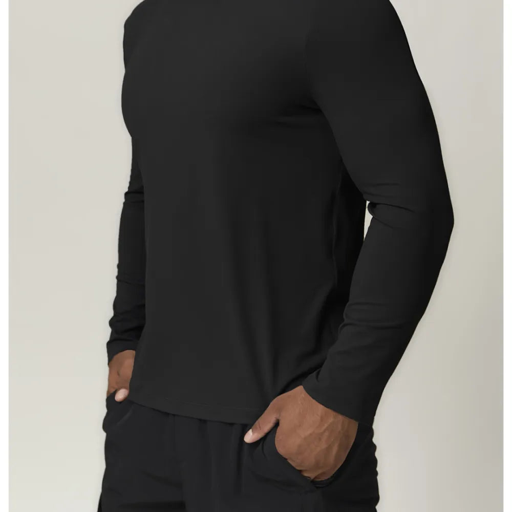 HAZAFIT RAPID Hooded Long Sleeve T - Shirt - Black