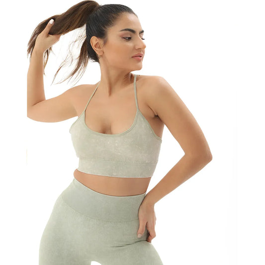 HAZAFIT AURA Sports Bra - Sage