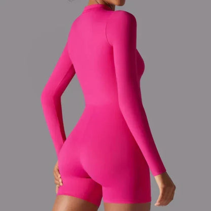 HAZAFIT CONTOUR Unitard - Hot Pink