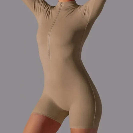 HAZAFIT CONTOUR Unitard - Tan