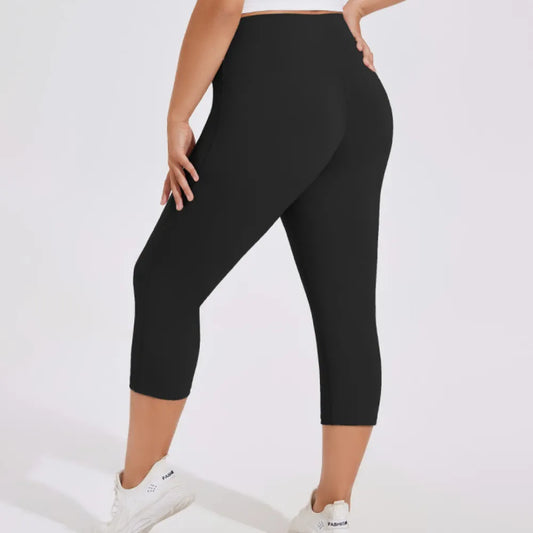 HAZAFIT DELUXE 3/4 Leggings - Black