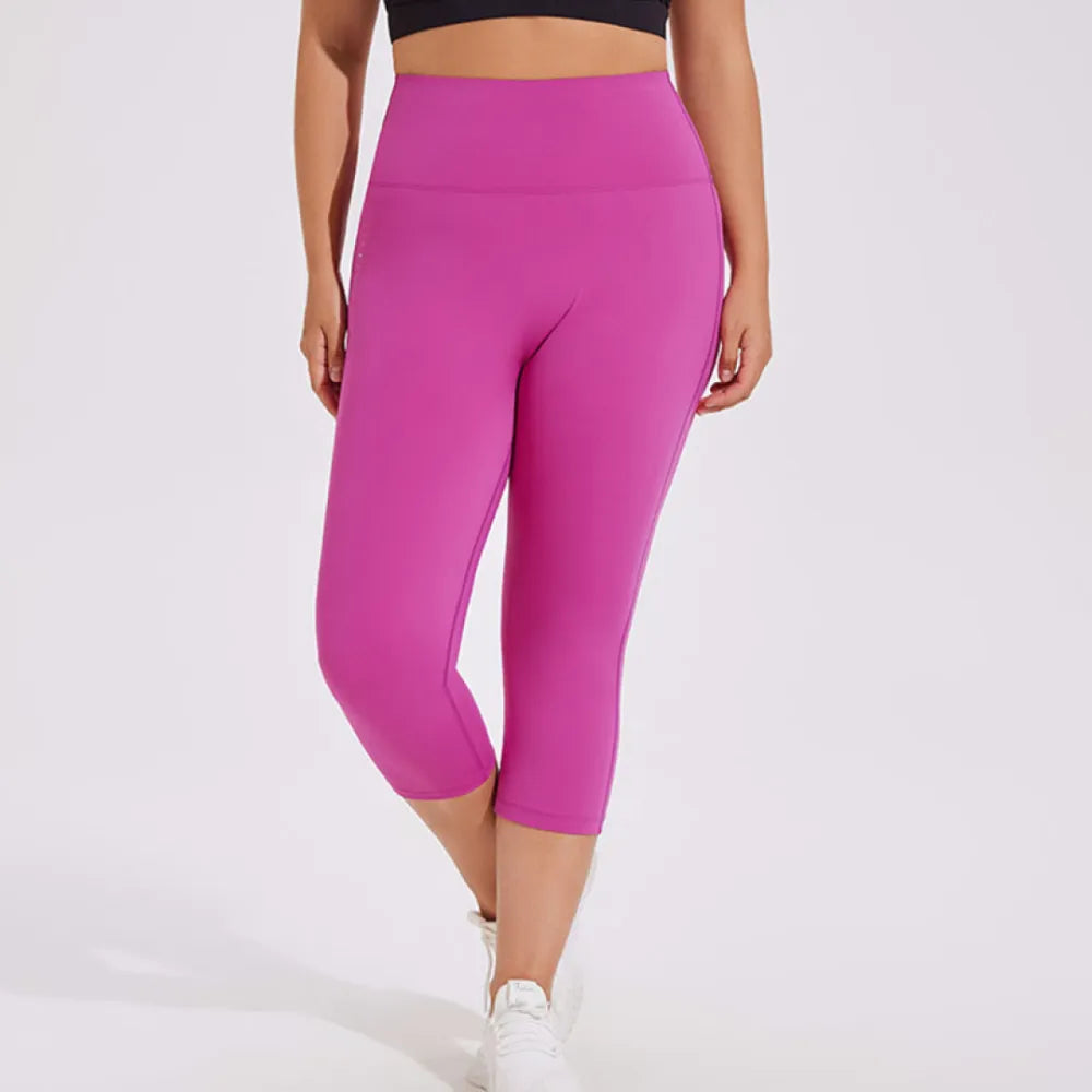 HAZAFIT DELUXE 3/4 Leggings - Fuchsia