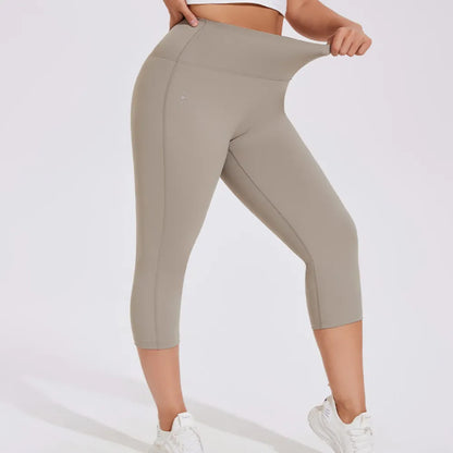 HAZAFIT DELUXE 3/4 Leggings - Sand