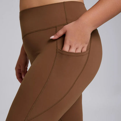 HAZAFIT DELUXE Leggings - Coffee