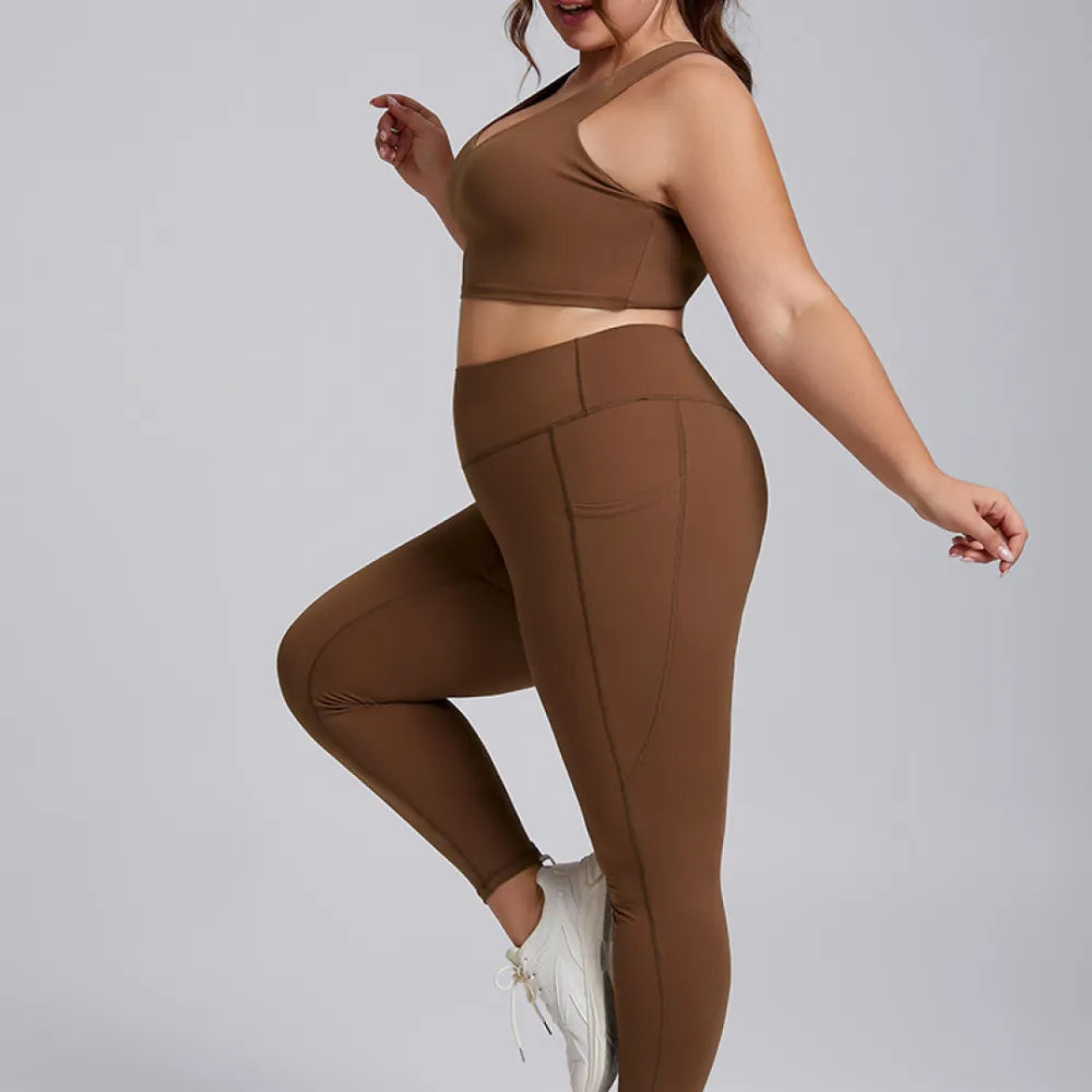 HAZAFIT DELUXE Leggings - Coffee