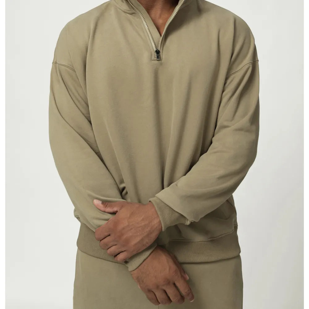 HAZAFIT DOMINION High Neck Sweater - Olive
