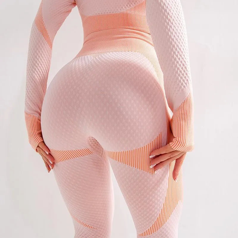 HAZAFIT FLEX Full Length Legging - Peaches and Cream