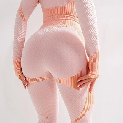 HAZAFIT FLEX Full Length Legging - Peaches and Cream