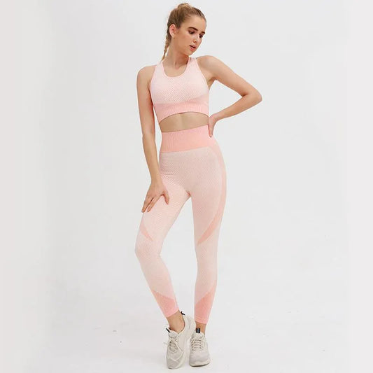 HAZAFIT FLEX Sports Crop - Peaches and Cream
