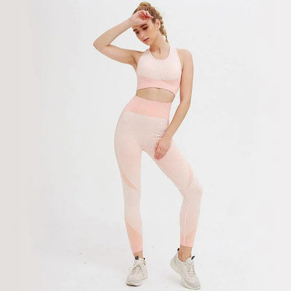 HAZAFIT FLEX Sports Crop - Peaches and Cream