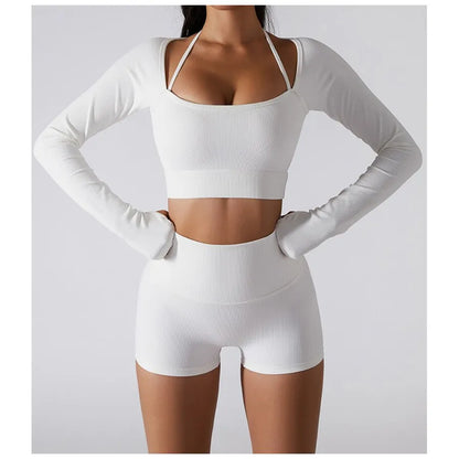 HAZAFIT FLOW Crop Top - Pearl