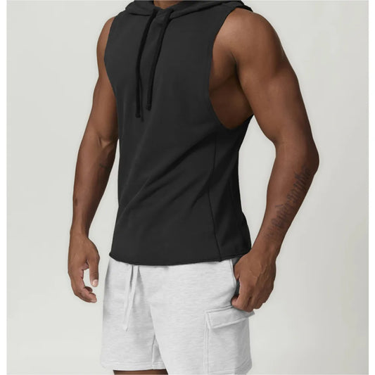 HAZAFIT RAPID Drop Arm Hooded Tank - Black