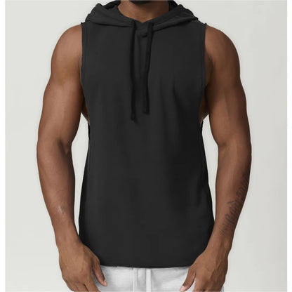 HAZAFIT RAPID Drop Arm Hooded Tank - Black