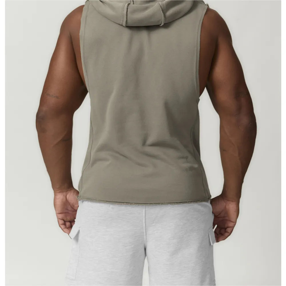 HAZAFIT RAPID Drop Arm Hooded Tank - Olive