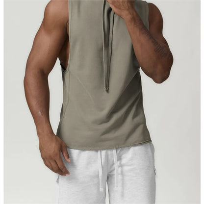 HAZAFIT RAPID Drop Arm Hooded Tank - Olive