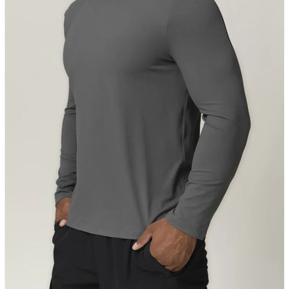HAZAFIT RAPID Hooded Long Sleeve T - Shirt - Steel