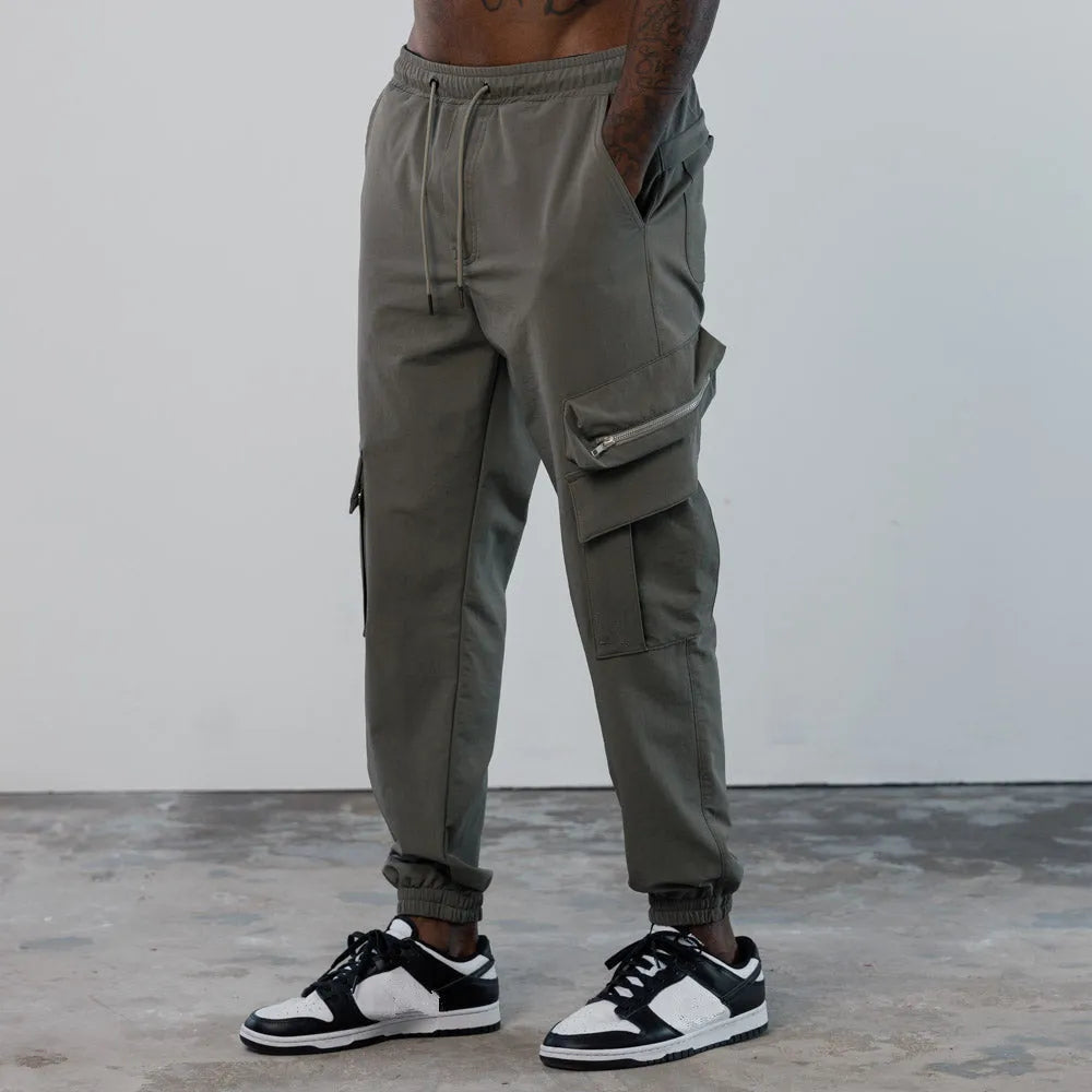 HAZAFIT SCULPT Cargo Trousers - Grey
