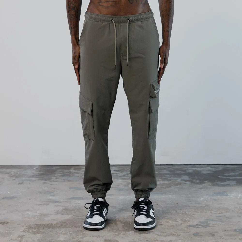 HAZAFIT SCULPT Cargo Trousers - Grey