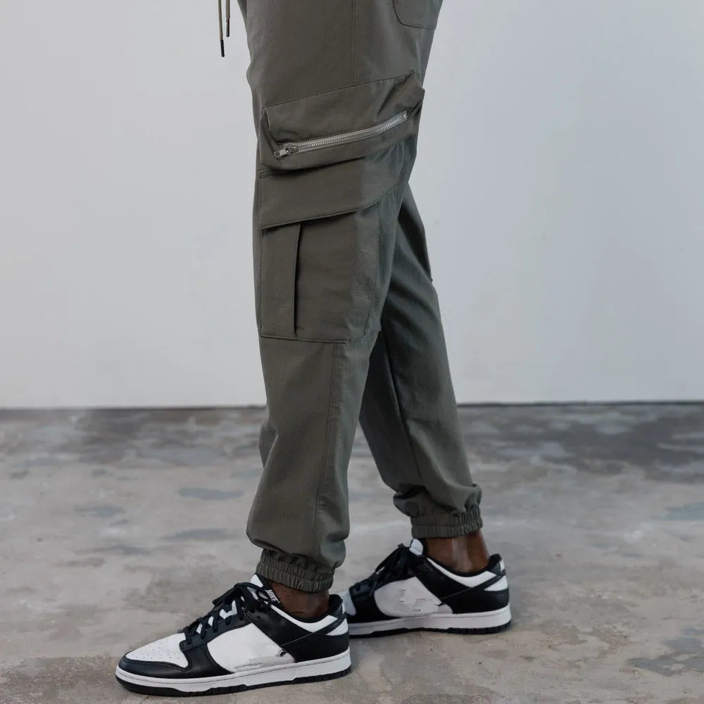 HAZAFIT SCULPT Cargo Trousers - Grey