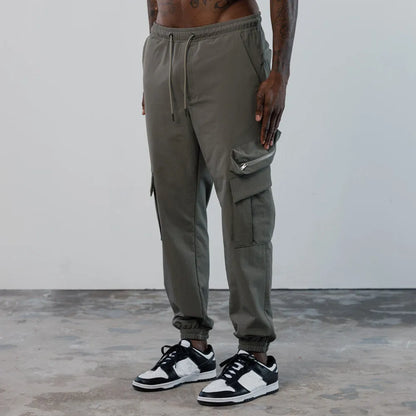 HAZAFIT SCULPT Cargo Trousers - Grey