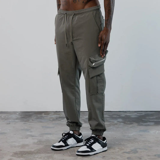 HAZAFIT SCULPT Cargo Trousers - Grey