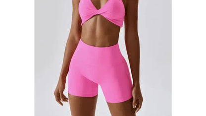 HAZAFIT STUDIO LUXE Shorts - Hot Pink